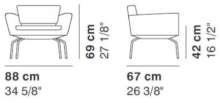 La Cividina Кресло из ткани с подлокотниками Serie_50 sun-id-1441019 - Вид №7