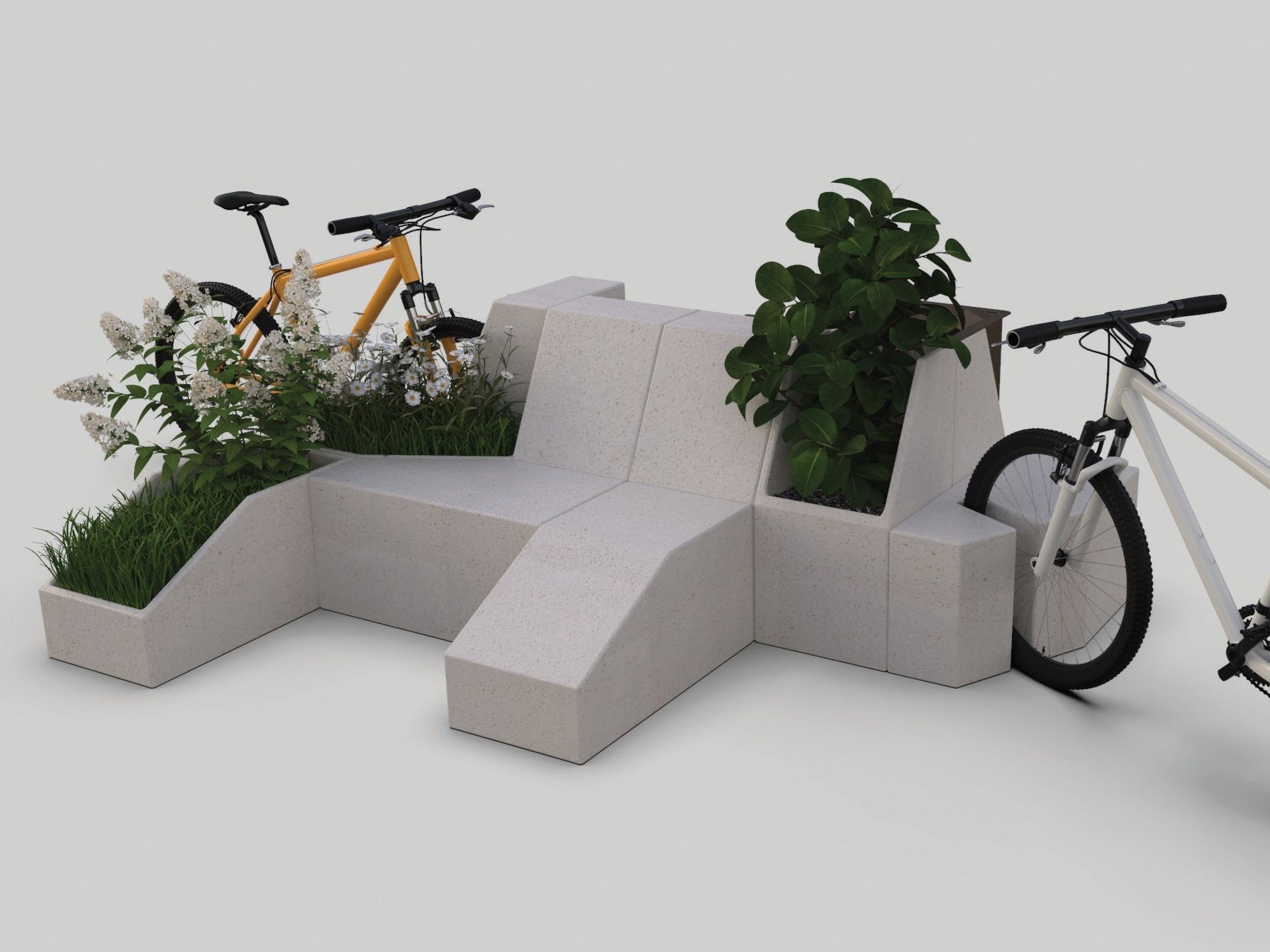 Реконструированный каменный плантатор Viscio Urban Design Modula ARCH-00039922 - Вид №5