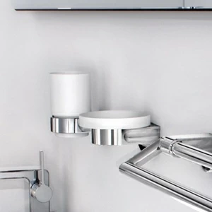 Sonia Мыльница стеклянная настенная S1-Art Deco белый/хром