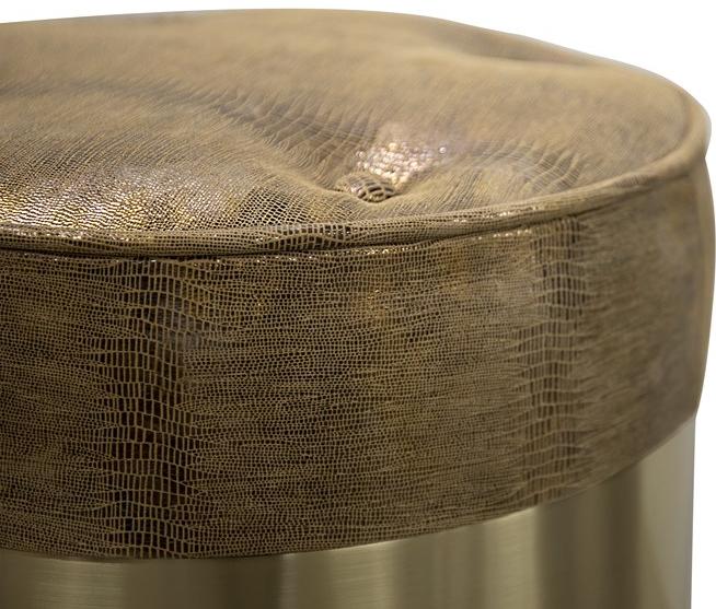 KOKET Мягкий пуф из бархата и латуни sun-id-1467593 - Вид №2