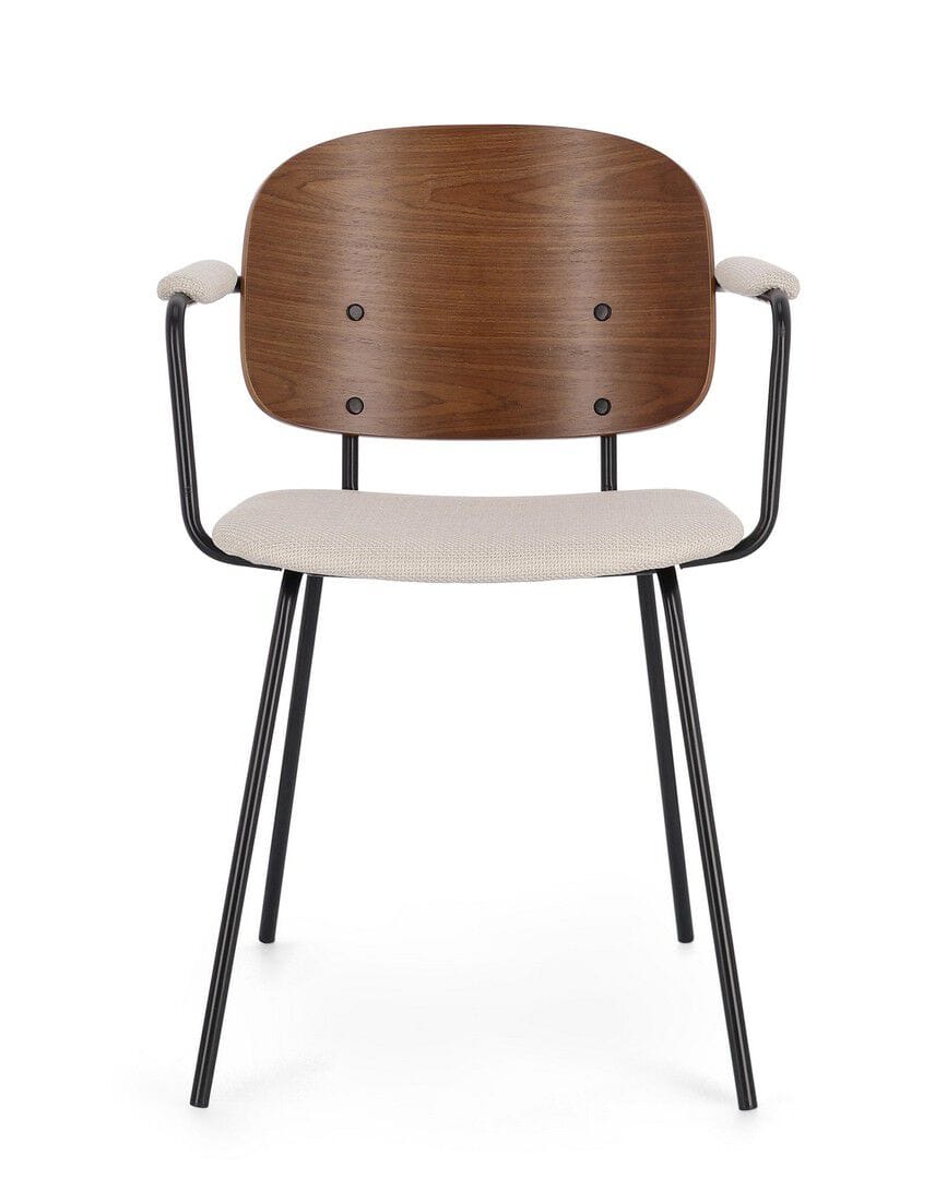 Деревянный стул с подлокотниками с мягким сиденьем BIZZOTTO SIENNA ARCH-00034334 - Вид №18