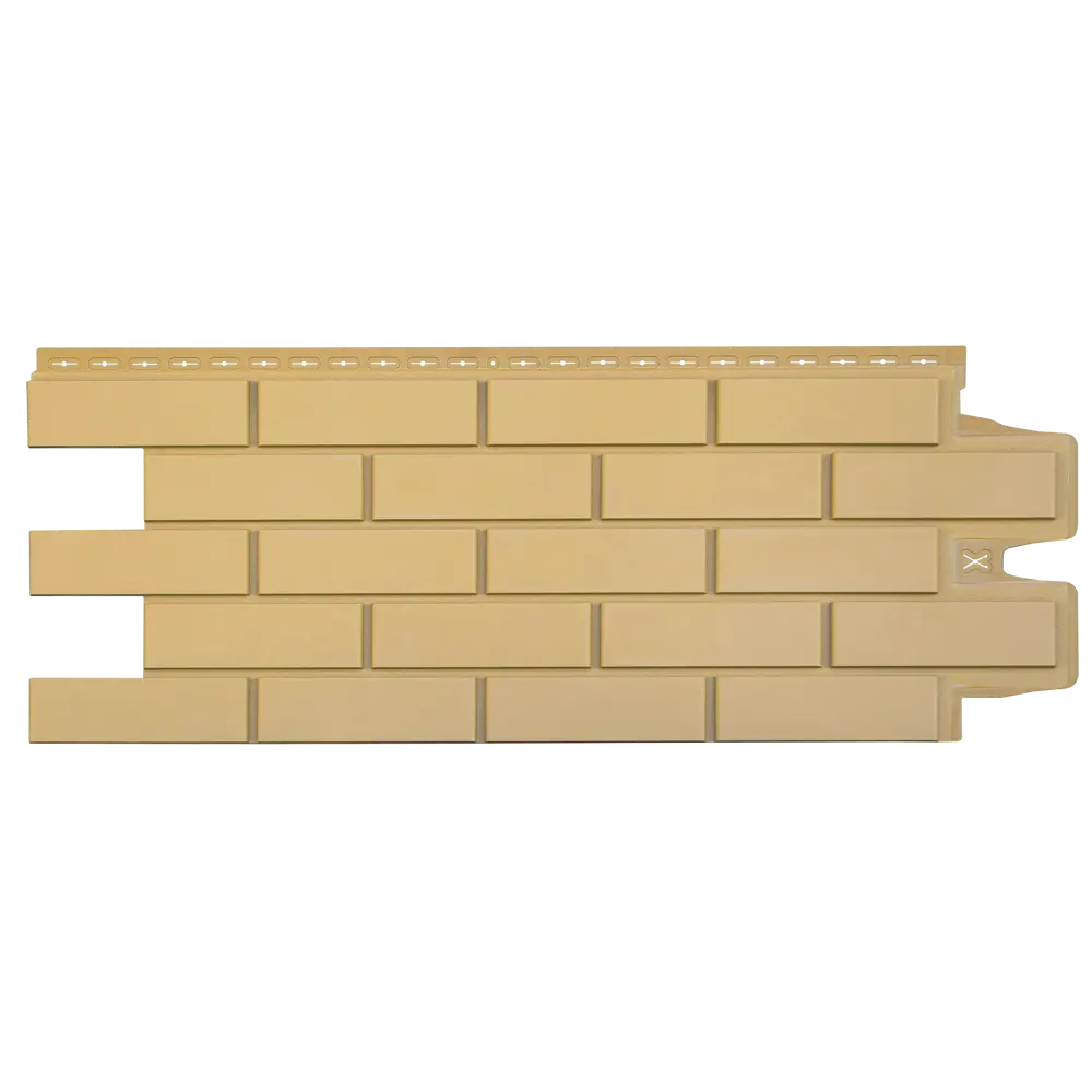Фасадная панель Grand Line 417x1105 мм мм кирпич песочный 0.38 м² 83515698 STLM-2175864 