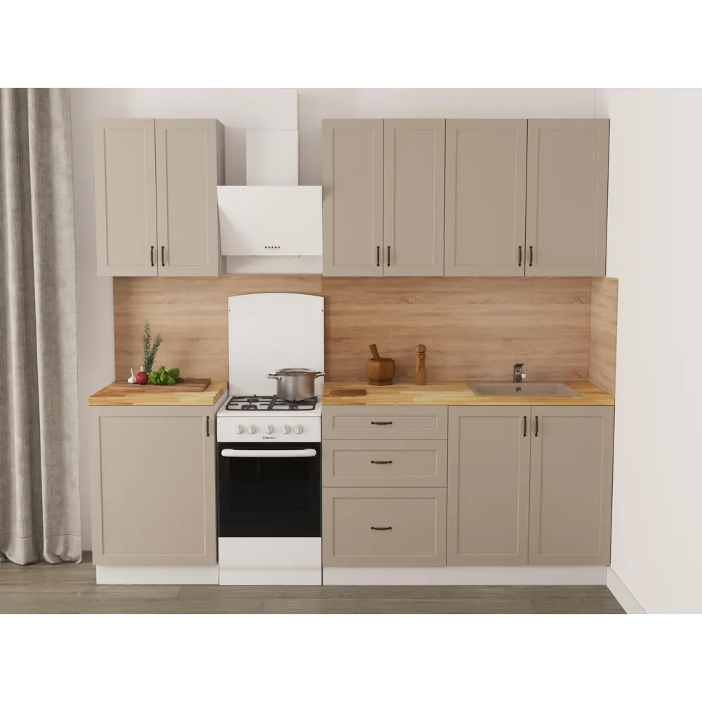 Стеновая панель Вереск 240x0.6x60 см ДСП цвет бежевый DELINIA STLM-2162909 - Вид №6