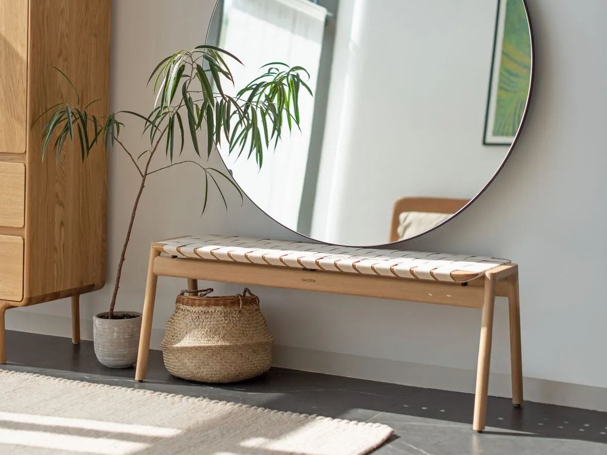 Скамейка из дуба и ткани Gazzda KLUPA ARCH-00107509 - Вид №3