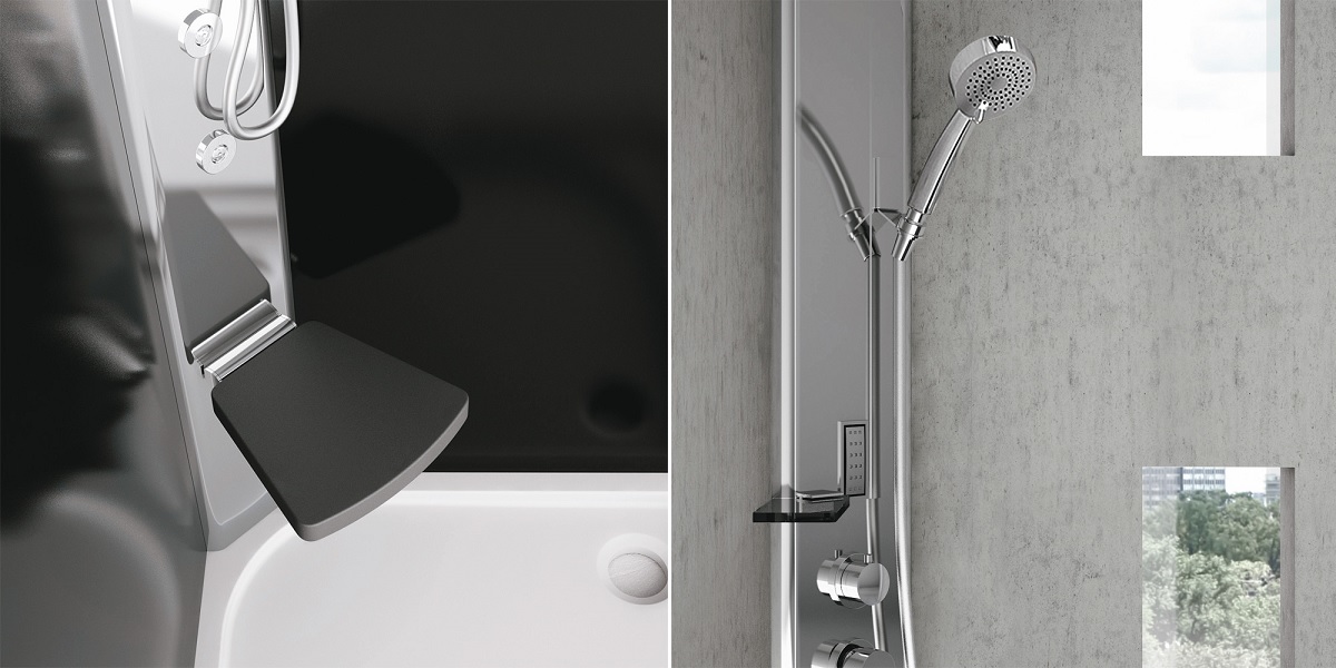 Душевая кабина угловая Sound COMFORT 90/90 см 1SDC2N5 Gruppo Geromin - Вид №2