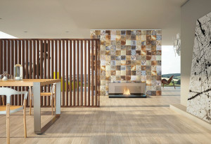 Пол / покрытие из керамогранита с эффектом цементирования