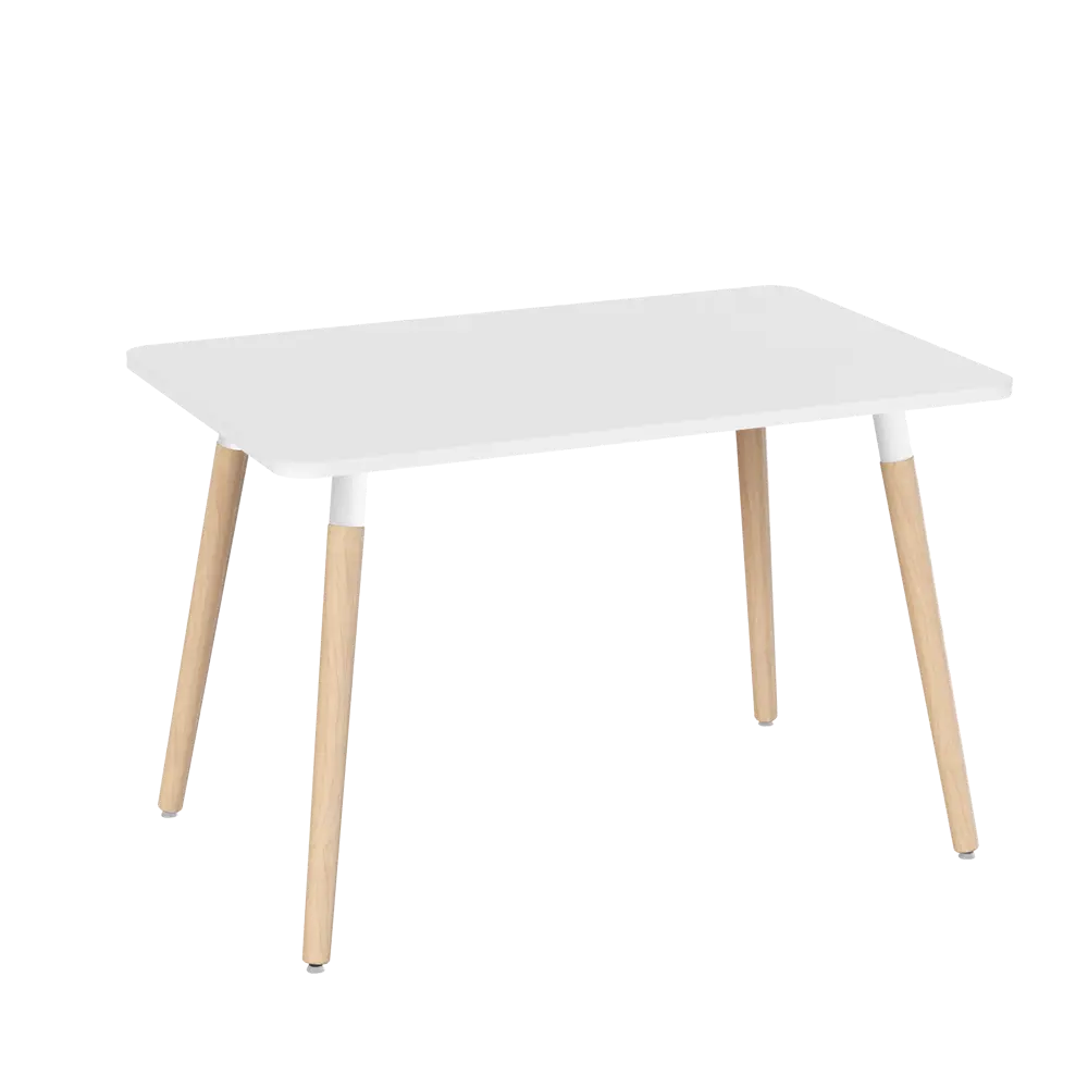 Стол обеденный Сенатор Т1 116x76x76 см прямоугольник дерево цвет светлое дерево/белый Santreyd STLM-2153668 - Вид №1