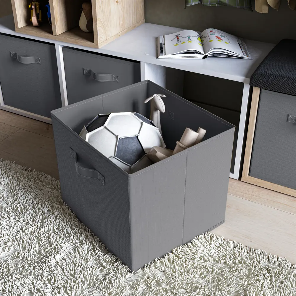 KONSENSA Органайзер для хранения 31×31×31 см графитовый 89388001 STLM-1566073