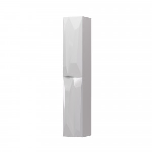 У51084 Шкаф - Пенал Crystal 30П, 2д, White L 1 Marka Crystal