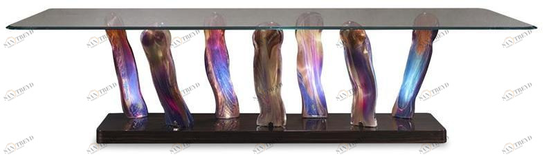 Reflex Прямоугольный обеденный стол из стекла Sassi sun-id-1410830