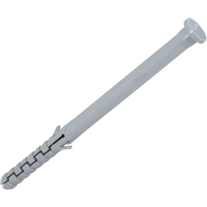 Дюбель для полнотелых материалов Standers 8x120 мм нейлон цвет серый 10 шт.