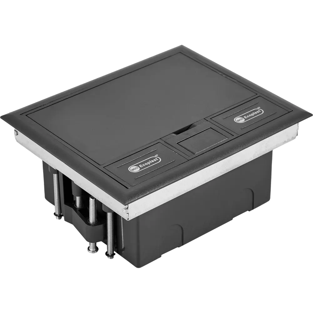 Люк в пол Экопласт LK45 4 поста 45x45 мм под наливные и фальшполы IP40 пластик STLM-2117113 - Вид №1