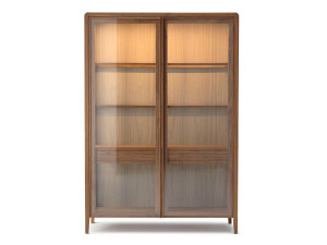 Витрина с 2 дверцами и внутренними стеклянными полками