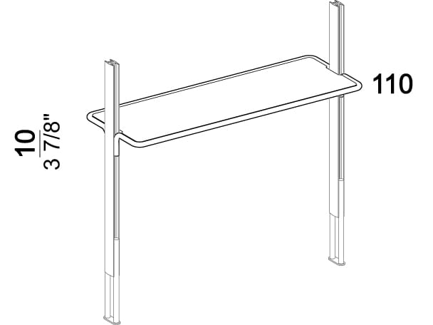 Книжный шкаф из стекла и металла Arketipo ROXANNE ARCH-00090993 - Вид №26