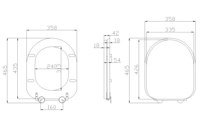 Деревянное сиденье для унитаза Ponte Giulio повседневная ARCH-00112259 - Вид №2