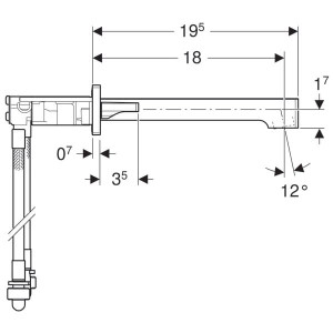 Настенный смеситель для раковины