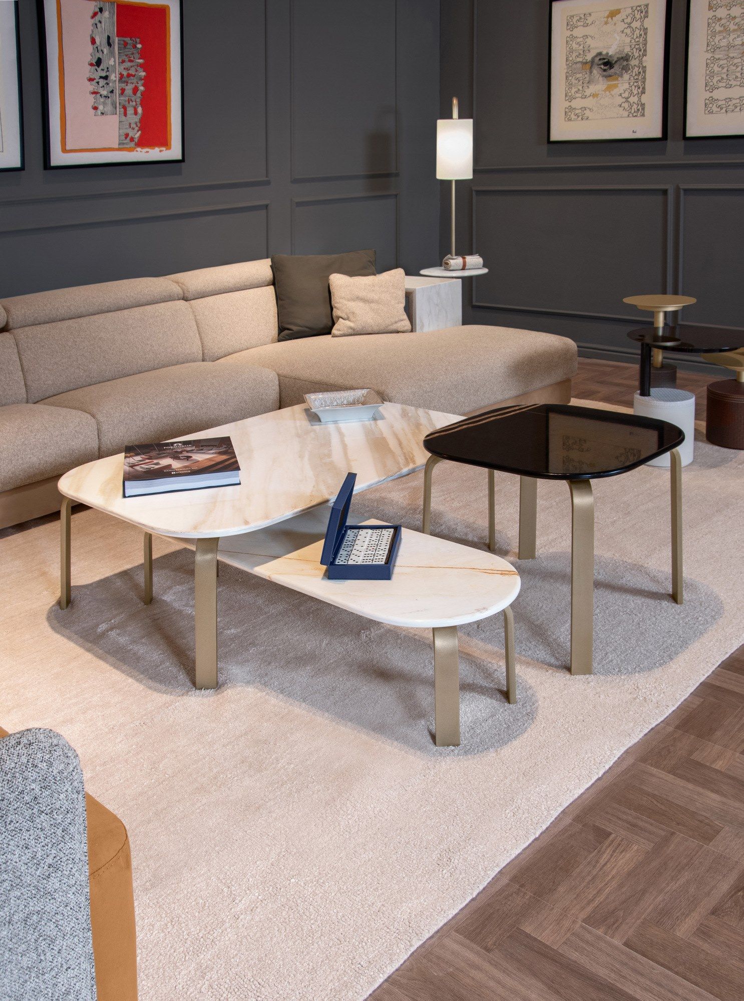 Квадратный кожаный журнальный столик Formitalia ARCH-00056789 - Вид №8