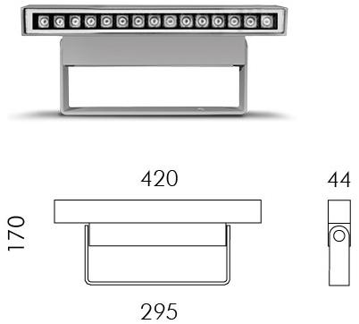 SIMES Регулируемый алюминиевый светодиодный проектор для улицы Streamline sun-id-1509782 - Вид №5