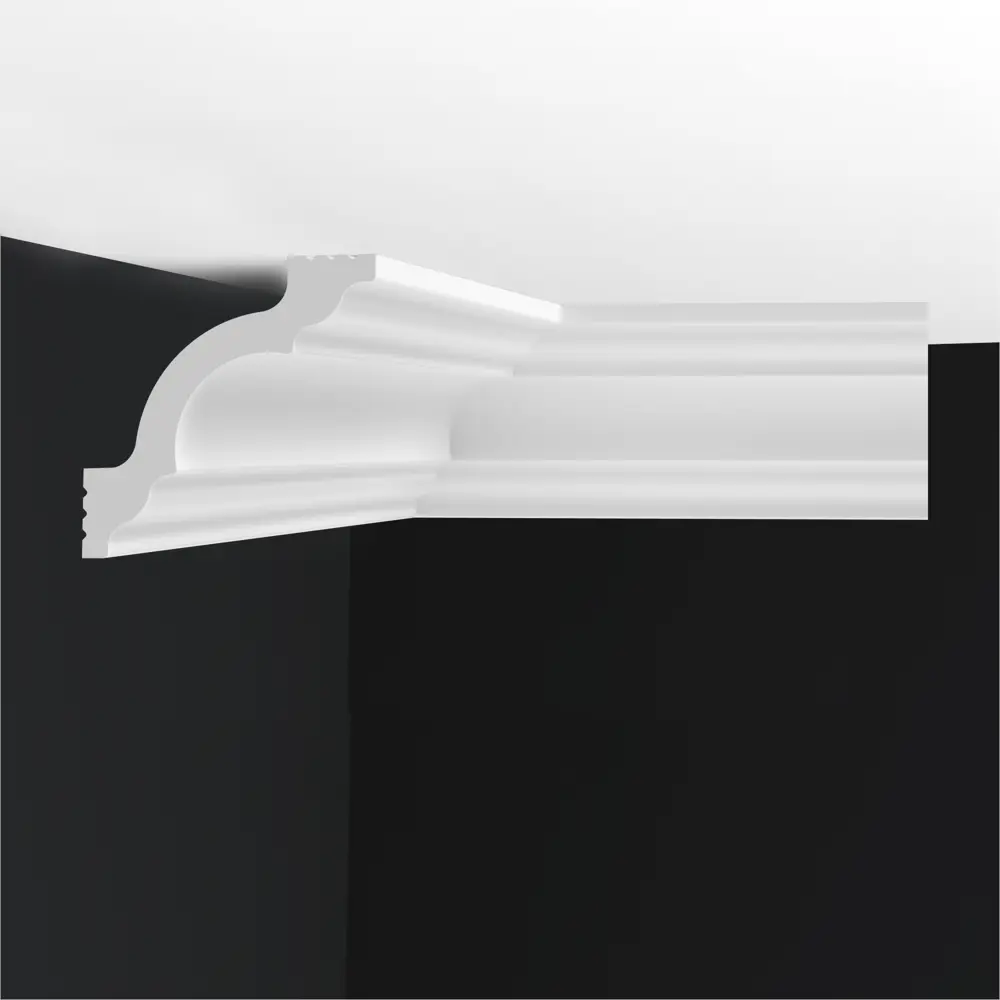 FORMAT Уголок для потолочного плинтуса 250 мм белый 4 шт - элегантное завершение интерьера 83410889