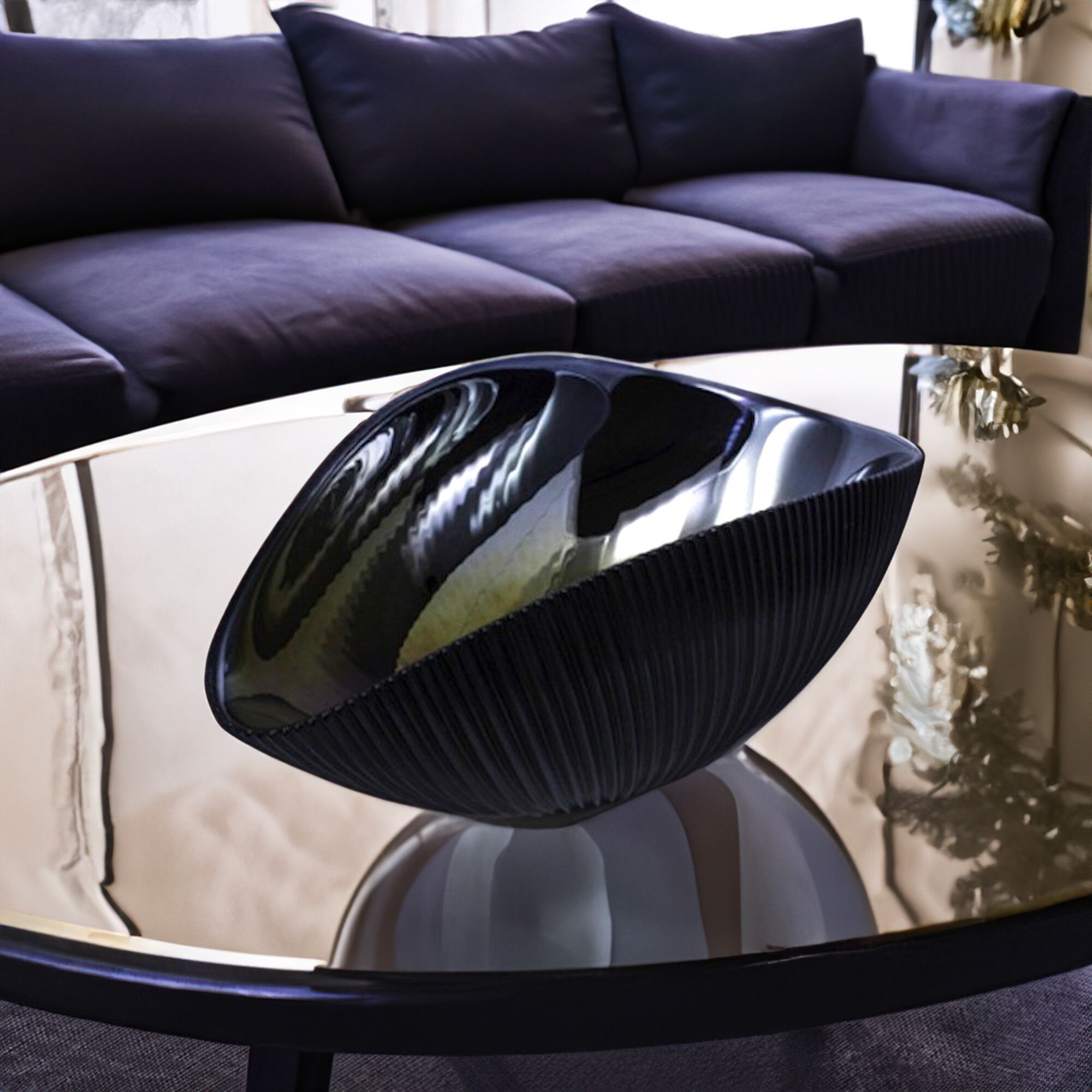 Черные центральные элементы из муранского стекла YourMurano Shell ARCH-00036694 - Вид №2