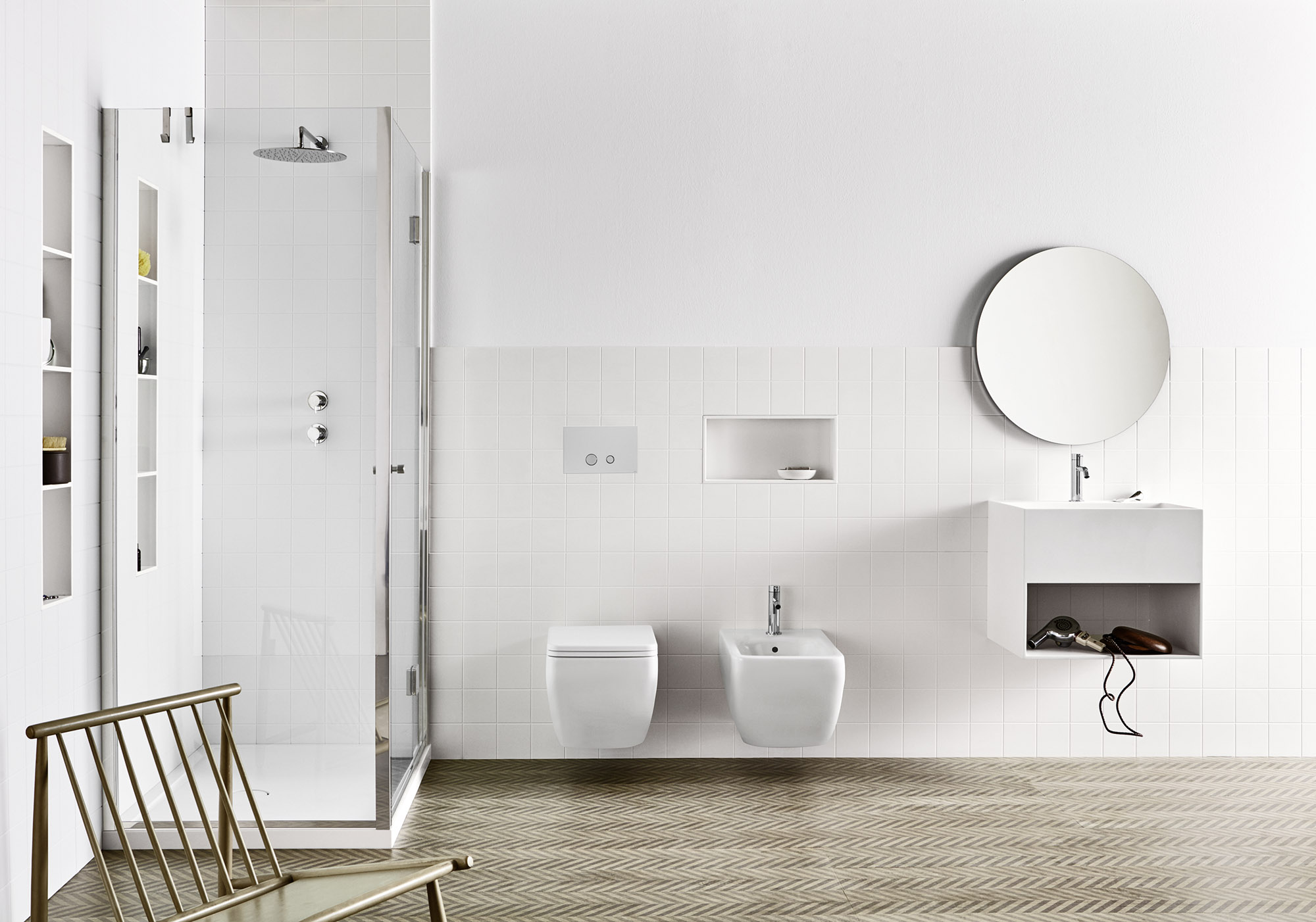 Rexa Design Фиксированное стекло с распашной дверцей REXA-ST121  - Вид №2