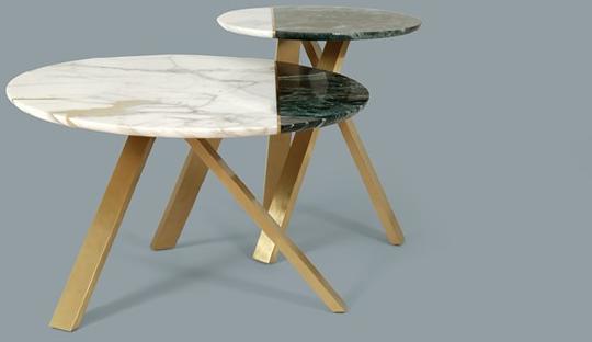 Borzalino Круглый журнальный столик из мрамора sun-id-1401785 - Вид №6