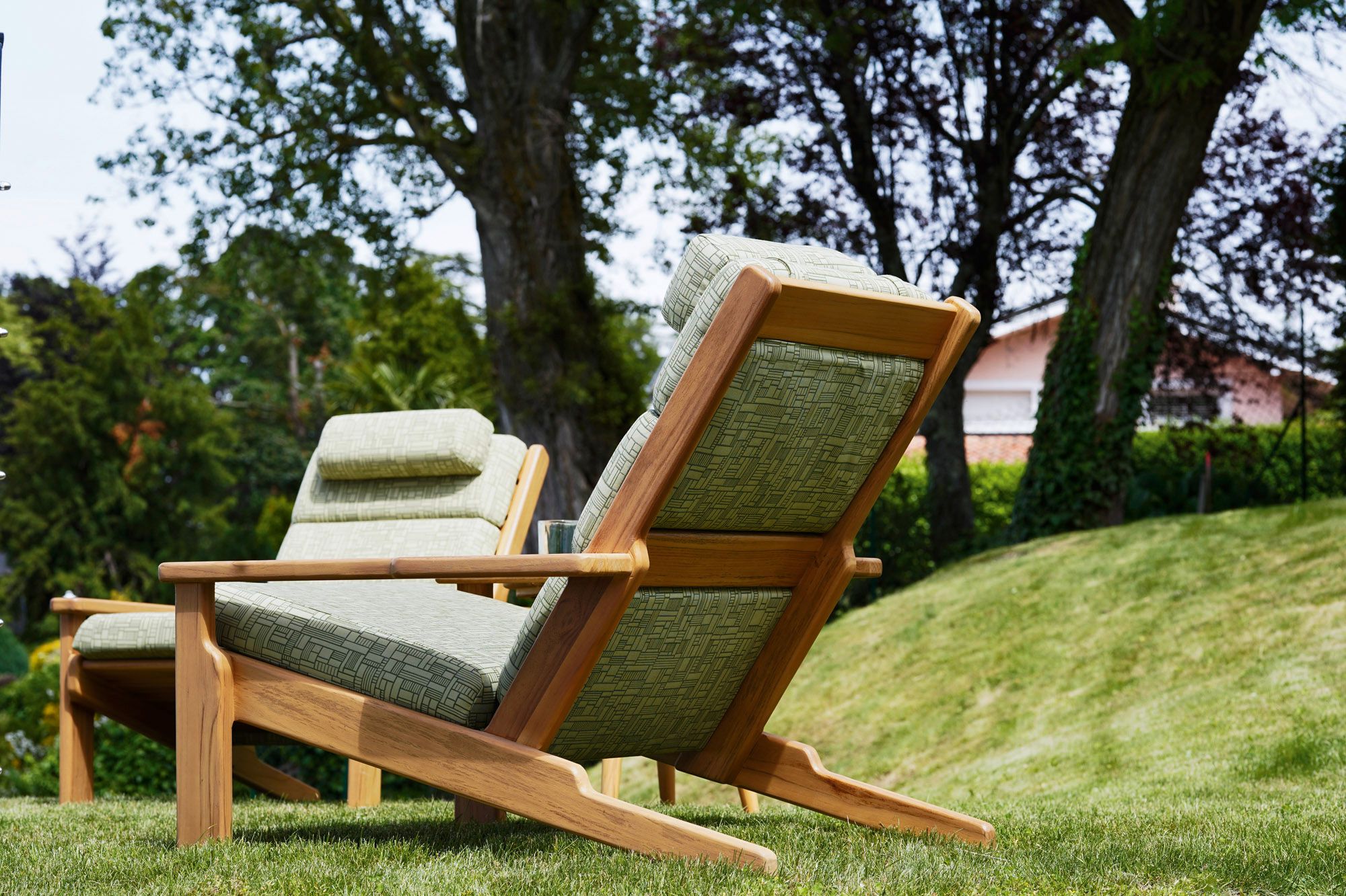 Мягкое ТИК садовое кресло с подлокотниками Varaschin ARCH-00066687 - Вид №3