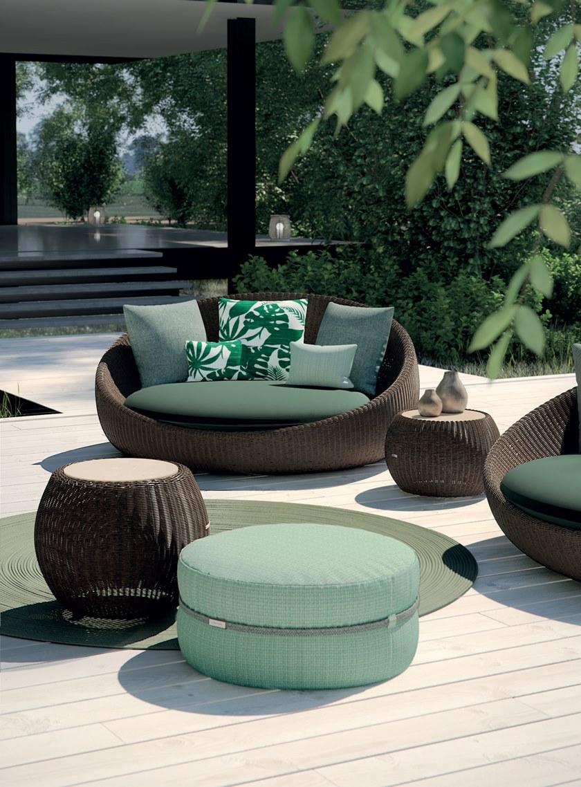 Atmosphera 2-х местный изогнутый полиэтиленовый садовый диван Twiga Tw.dyb - Вид №4