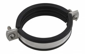 3117056 Крепление для труб  BIS Bifix® 1301 Хомуты с вкладышем epdm нерж. для труб из нержавеющей стали