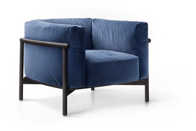 Lema Мягкое кожаное кресло с подлокотниками Taiki sun-id-1486406 - Вид №1