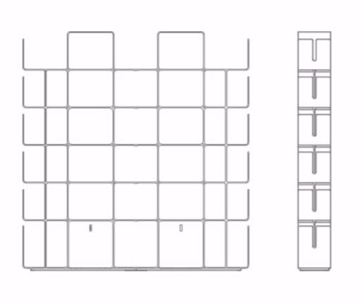 Dieffebi Модульный открытый книжный шкаф из алюминия Bookcases 7cw0-7cwan - Вид №17