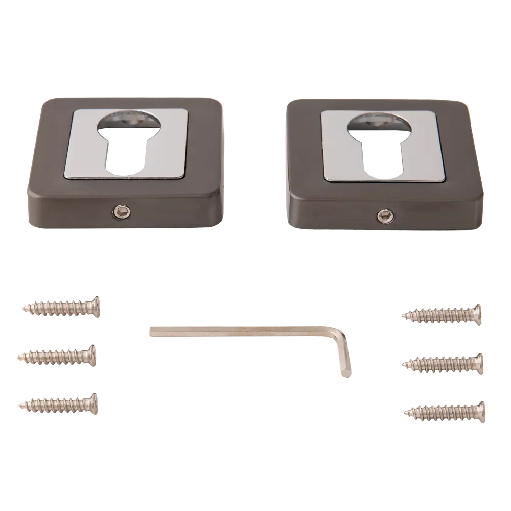 ARMEX Code Deco - Накладки на цилиндр графит для межкомнатных дверей 84591944 STLM-0894141 - Вид №1