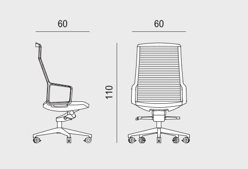 Офисное кресло с высокой спинкой Viganò Adele ARCH-00098425 - Вид №8