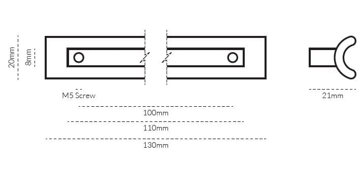 Латунная мебельная ручка Lo & Co Interiors Line Series ARCH-00028070 - Вид №25