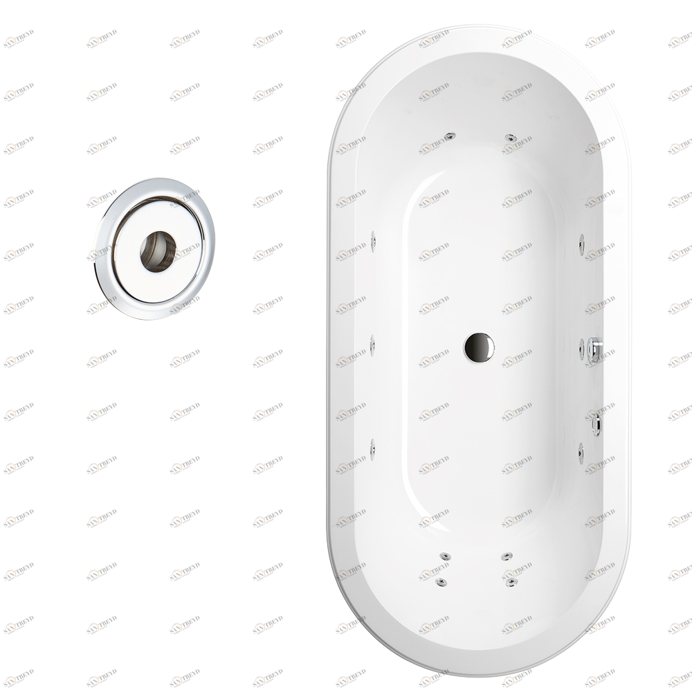 B12-K16H Джакузи с 16 гидромассажными форсунками Thg-paris Системы гидромассажа Хром B12-K16H CAT.A