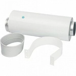 Труба дымохода STOUT коаксиальная 60/100 250мм с уплотнением и хомутом