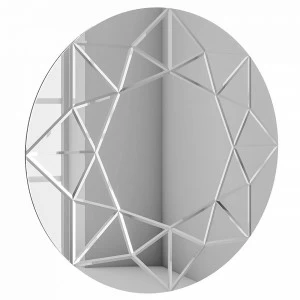 Зеркало круглое большое с фацетом "Глори" GRAUM ДИЗАЙНЕРСКИЕ 304129 Зеркальный
