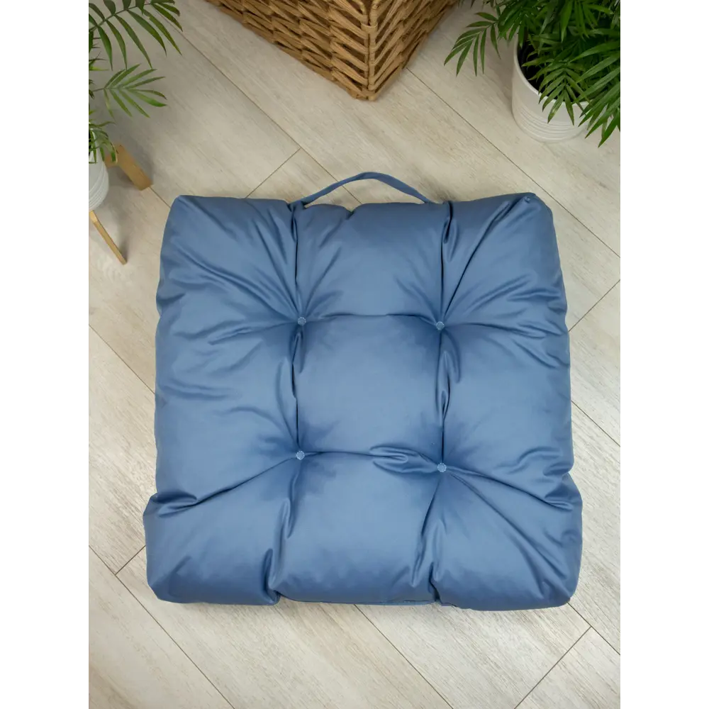 Сидушка для пикника Linen Way 50x50 см цвет серо-синий Уличная подушка STLM-2186905 - Вид №3