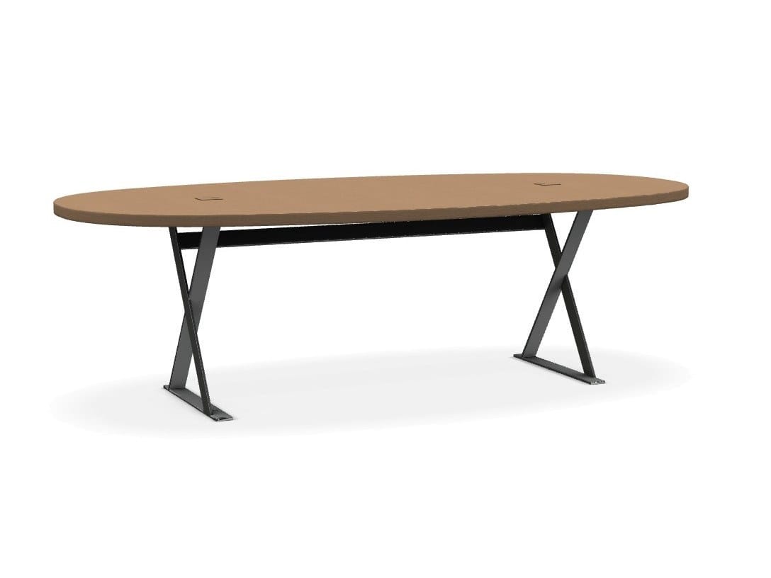 Овальный стол из стали и дерева B&B Italia Project AC Executive ARCH-00080957