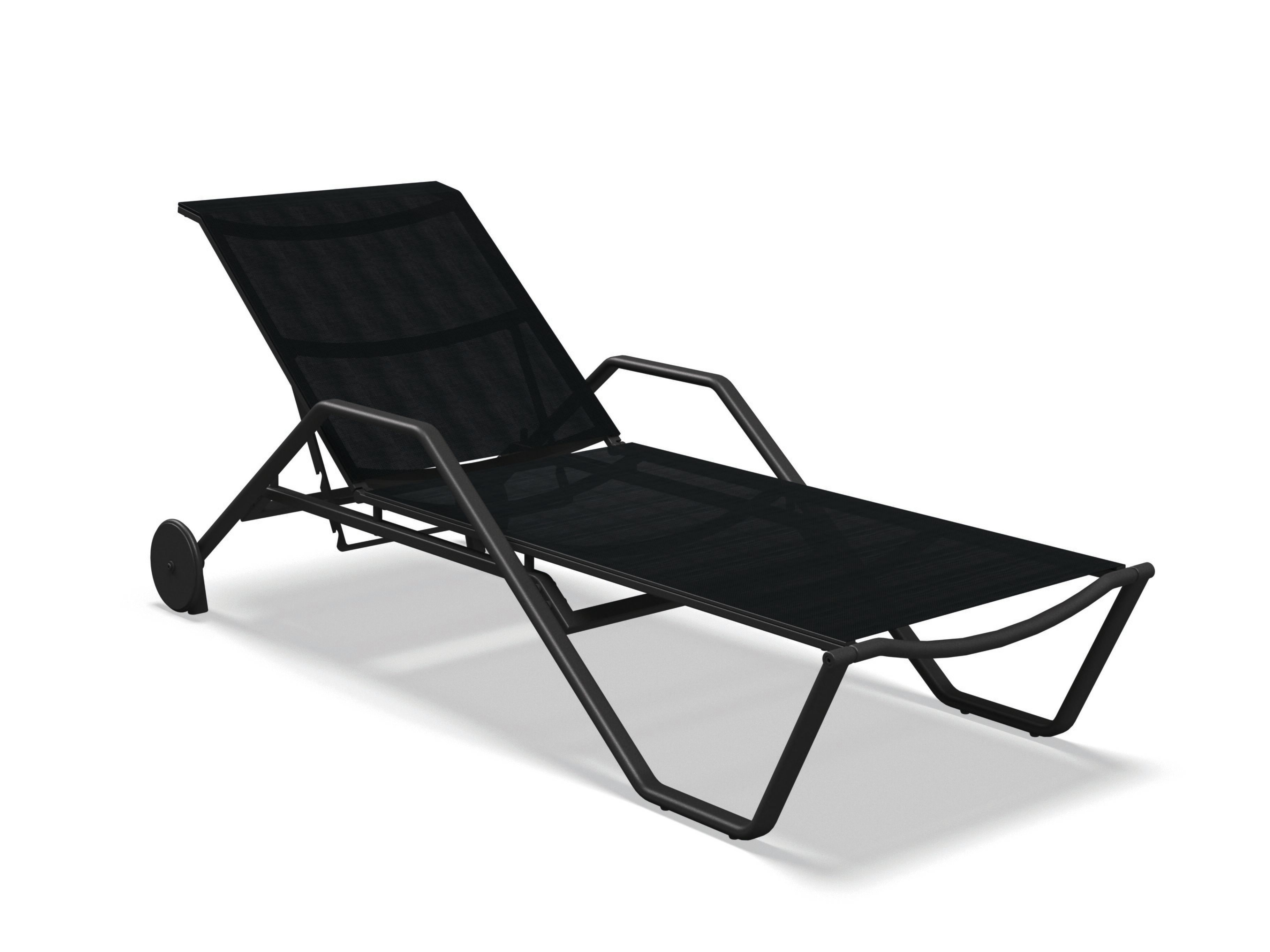 Ткань штабелируемый лежак Садовая кровать с колесами Gloster 180 ARCH-00089287