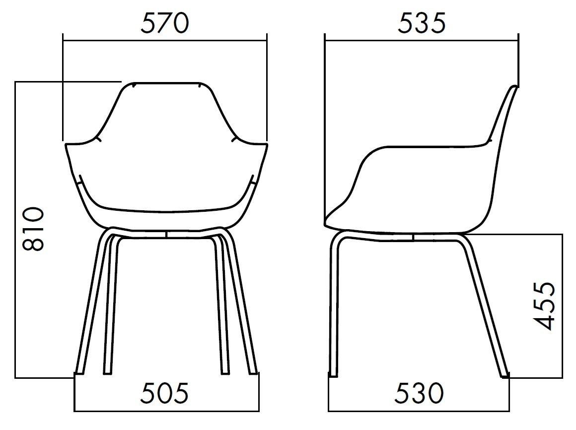 Тканевый стул с подлокотниками ALMA DESIGN y Chair ARCH-00048964 - Вид №1