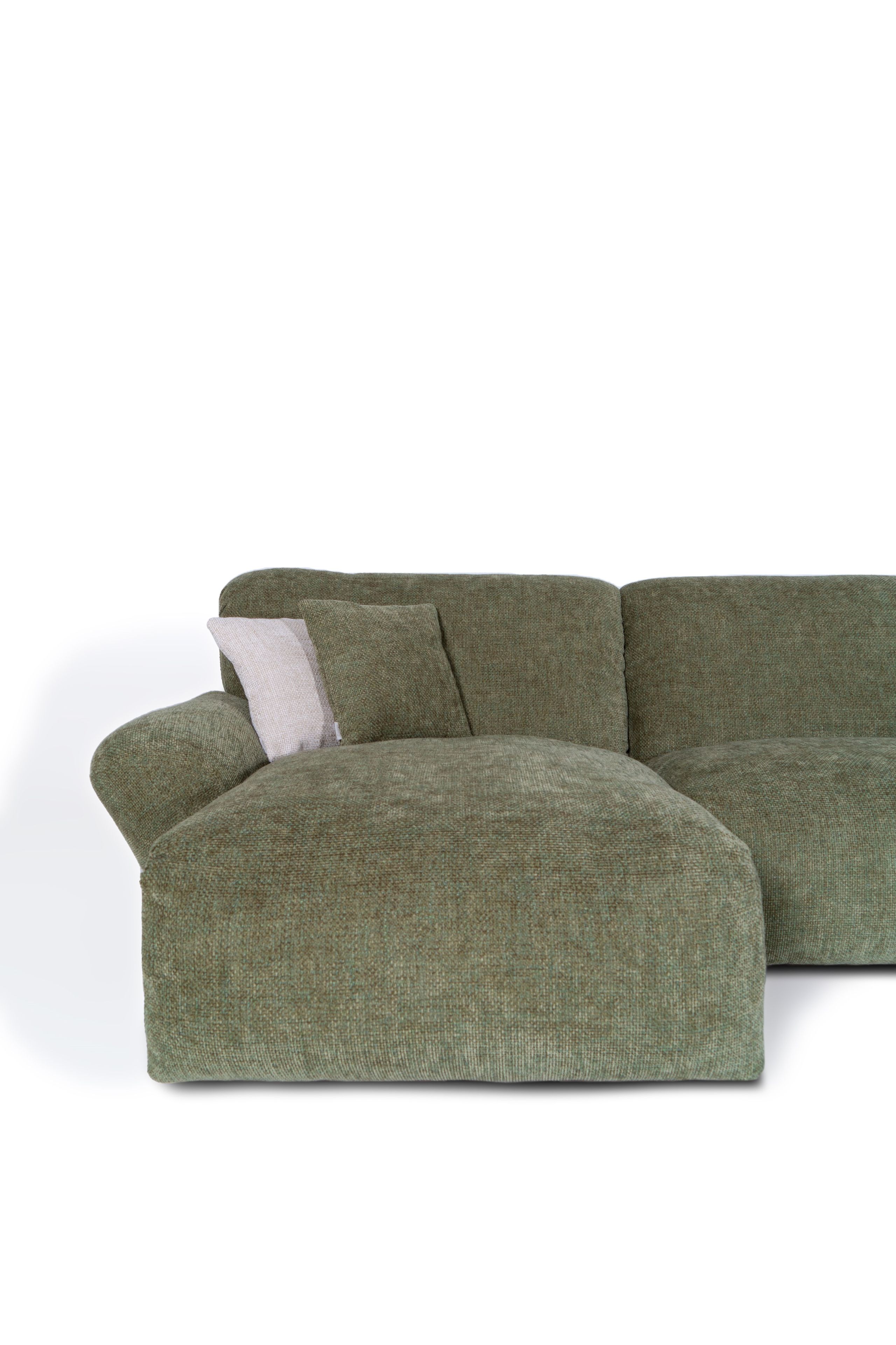 Тканевый диван с полуостровом Mantellassi 1926 Beluga ARCH-00044756 - Вид №2