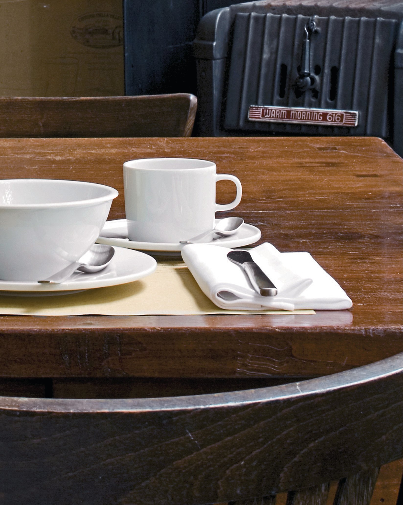 Набор из 2 чашек для эспрессо Alessi PlateBowlCup с блюдцами AJM28/76SC - Вид №1