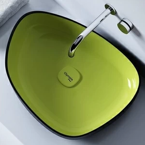 MET42550NV Накладная раковина на столешницу  овальная Olympia Ceramica