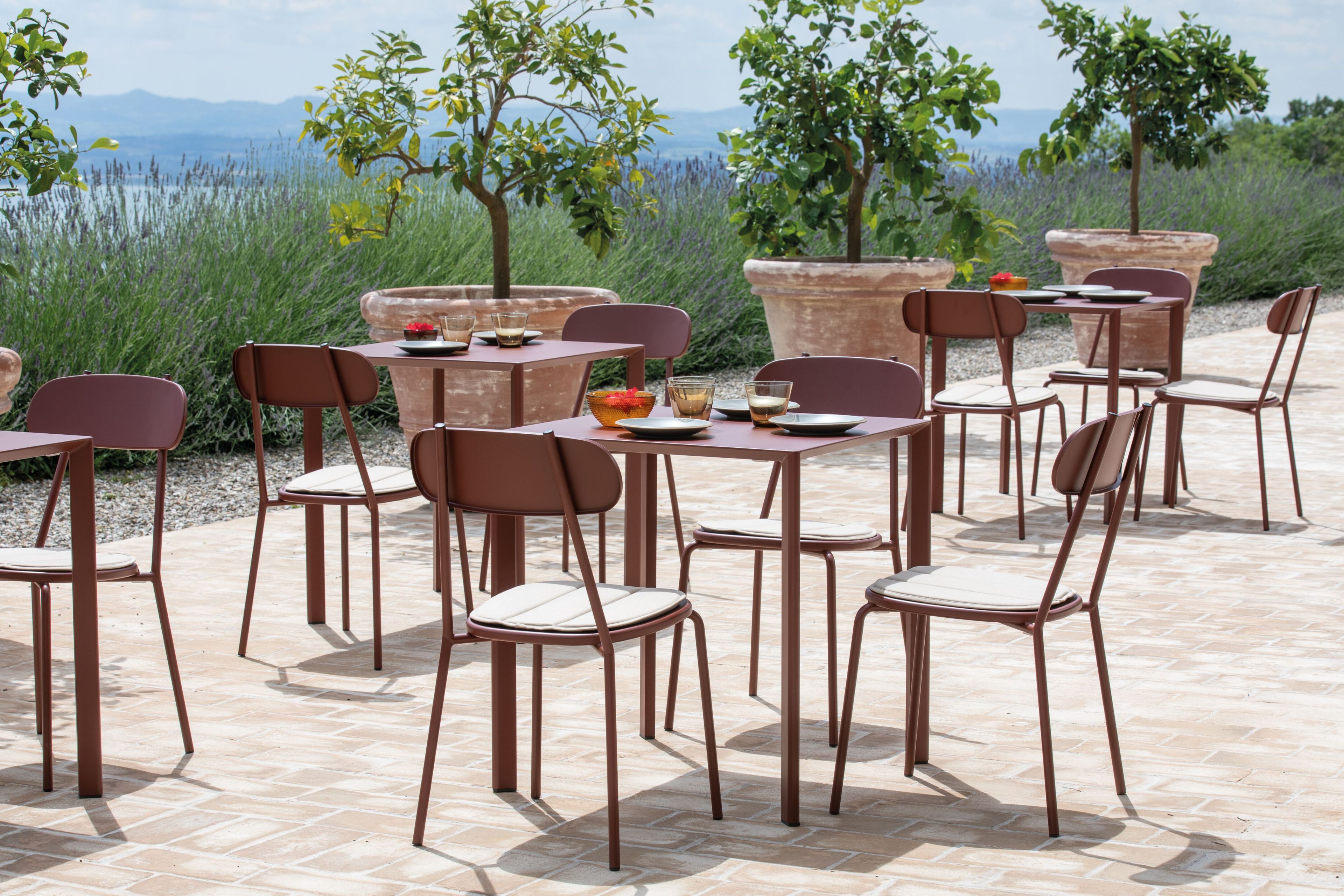 Металлический штабелируемый садовый стул Vermobil Fox ARCH-00096639 - Вид №3