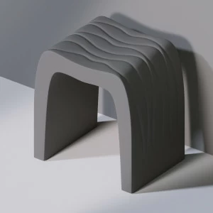 Стул для ванной C100 WAVES SEAT серый