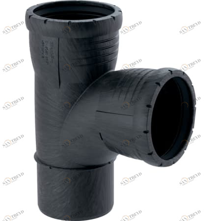 GEBERIT 393.552.14.1 Тройник со смещенным впуском Geberit Silent-Pro 87,5° 