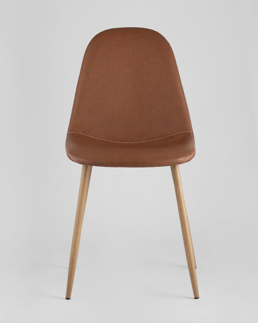 Стул со спинкой коричневый из экокожи "Валенсия" STOOL GROUP ДИЗАЙНЕРСКИЕ, ИНТЕРЬЕРНЫЕ 00-3946144 Коричневый  - Вид №2