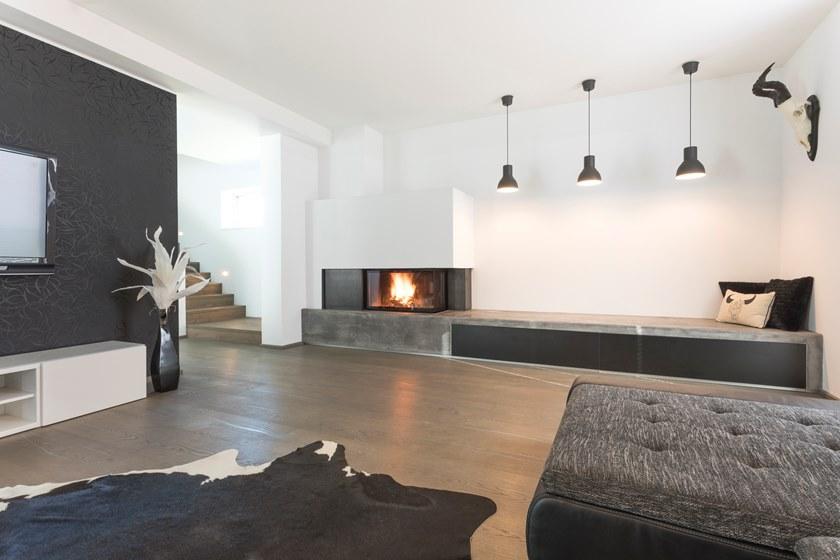 RÜEGG Угловой стальной дровяной камин с панорамным остеклением Classic line sun-id-1401982 - Вид №24