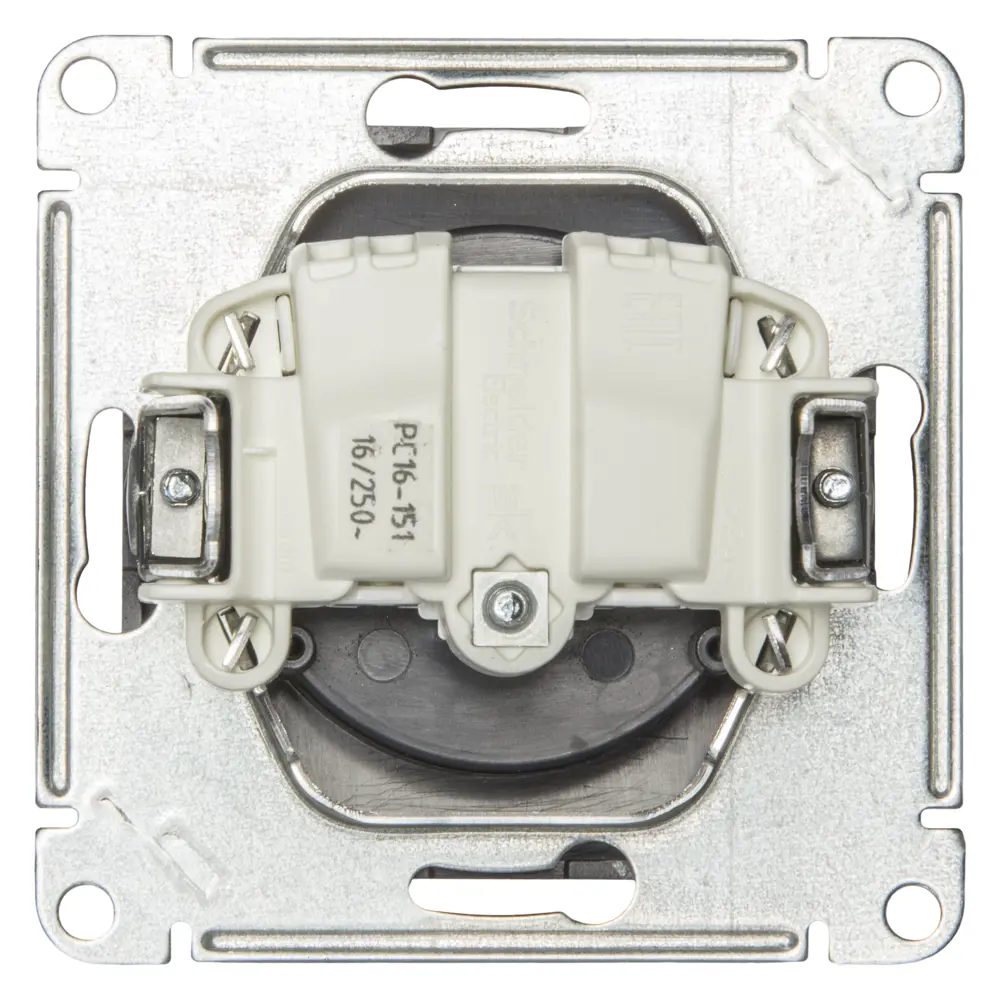Розетка Schneider Electric W59, защитные шторки, цвет черный бархат 13608429 STLM-2078239 - Вид №1